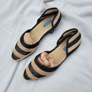 Proud Mary Raffia D'Orsay Flats